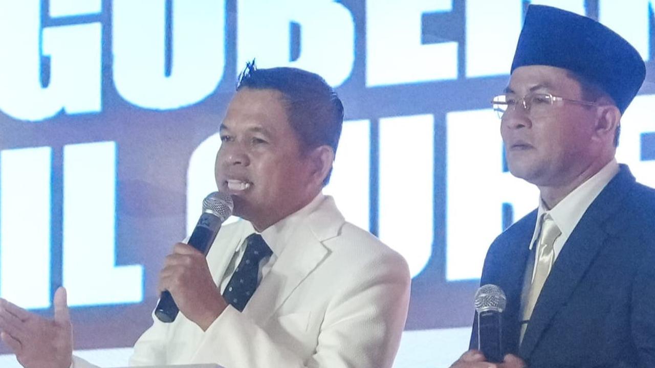 Dedi Mulyadi saat debat pilkada jabar