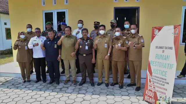 Peresmian Kampung restorative justice atau keadilan restoratif di Cilacap, Jateng. (Foto: Liputan6.com/Humas Pemkab Cilacap)