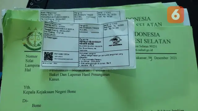Berkas laporan dugaan kegiatan reses fiktif DPRD Bone (Liputan6.com/Fauzan)