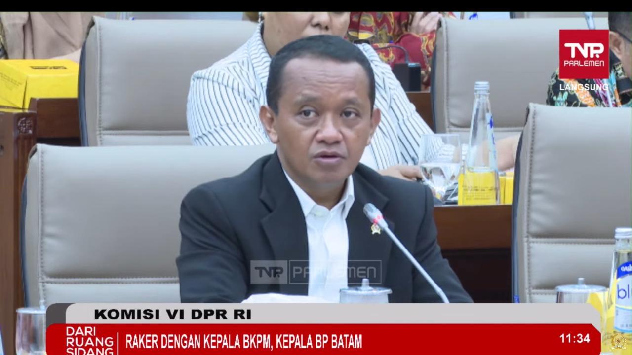 Menteri Investasi/Kepala BKPM Bahlil Lahadalia kembali memenuhi panggilan Komisi VI DPR guna membahas Tindak Lanjut Permasalahan lahan di Pulau Rempang