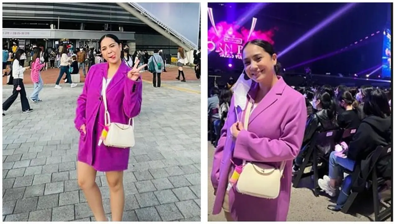 10 Momen Nagita Slavina Nonton Konser Blackpink di Korea Selatan, Seru Banget