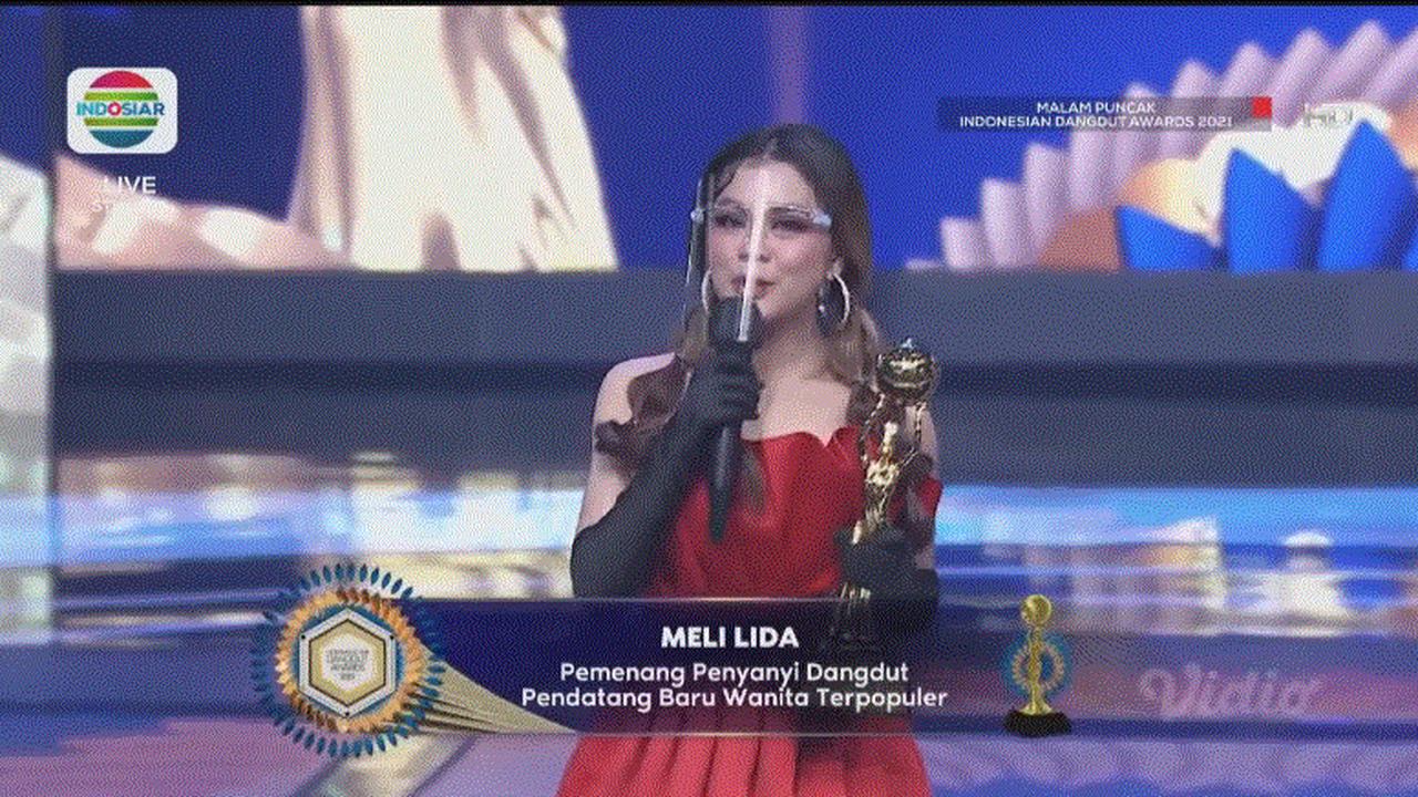 Meli LIDA Penyanyi Dangdut Pendatang Baru Wanita Terpopuler di Indonesian Dangdut Awrads 2021