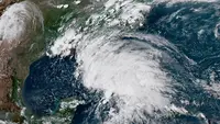 Ilustrasi badai (NOAA via AP)