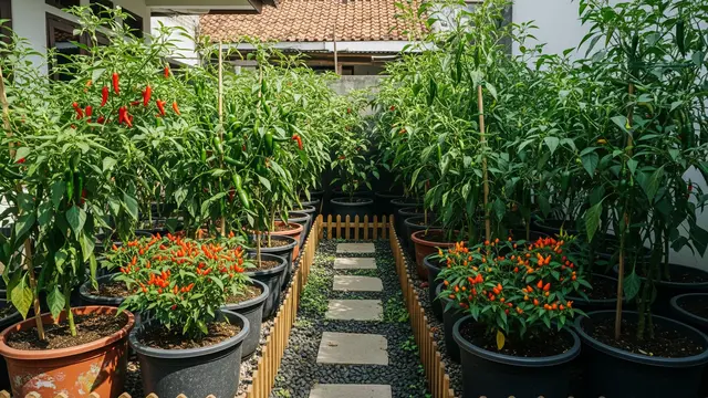 Ide Kebun Cabai 2x2 di Pekarangan Sempit