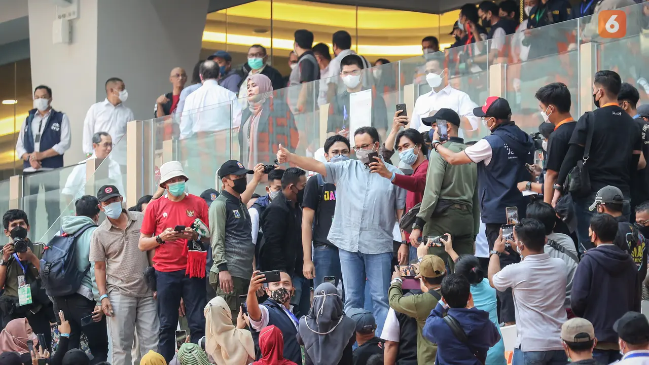 Foto: Antusiasme Penonton di Hari Pertama International Youth Championship 2021 di Jakarta International Stadium (JIS)