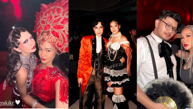 8 Adu Gaya Unik Seleb di Pesta Ultah Geng Aries 2024 Bertema Cabaret, Vidi Aldiano, Yuki Kato, hingga Bunga Citra Lestari