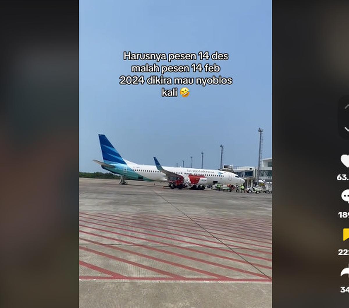 Namun tak disangka, di sini Ia menemui kendala. "Sampai Jakarta ada kendala karena tiket gue dari Jakarta-Semarang salah tanggal 🤣🤣," ungkapnya. <br>