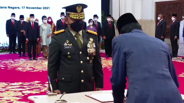 Jenderal Dudung Abdurachma resmi menjabat Kepala Staf Angkatan Darat (KSAD) menggantikan Jenderal Andika Perkasa. (Istimewa)