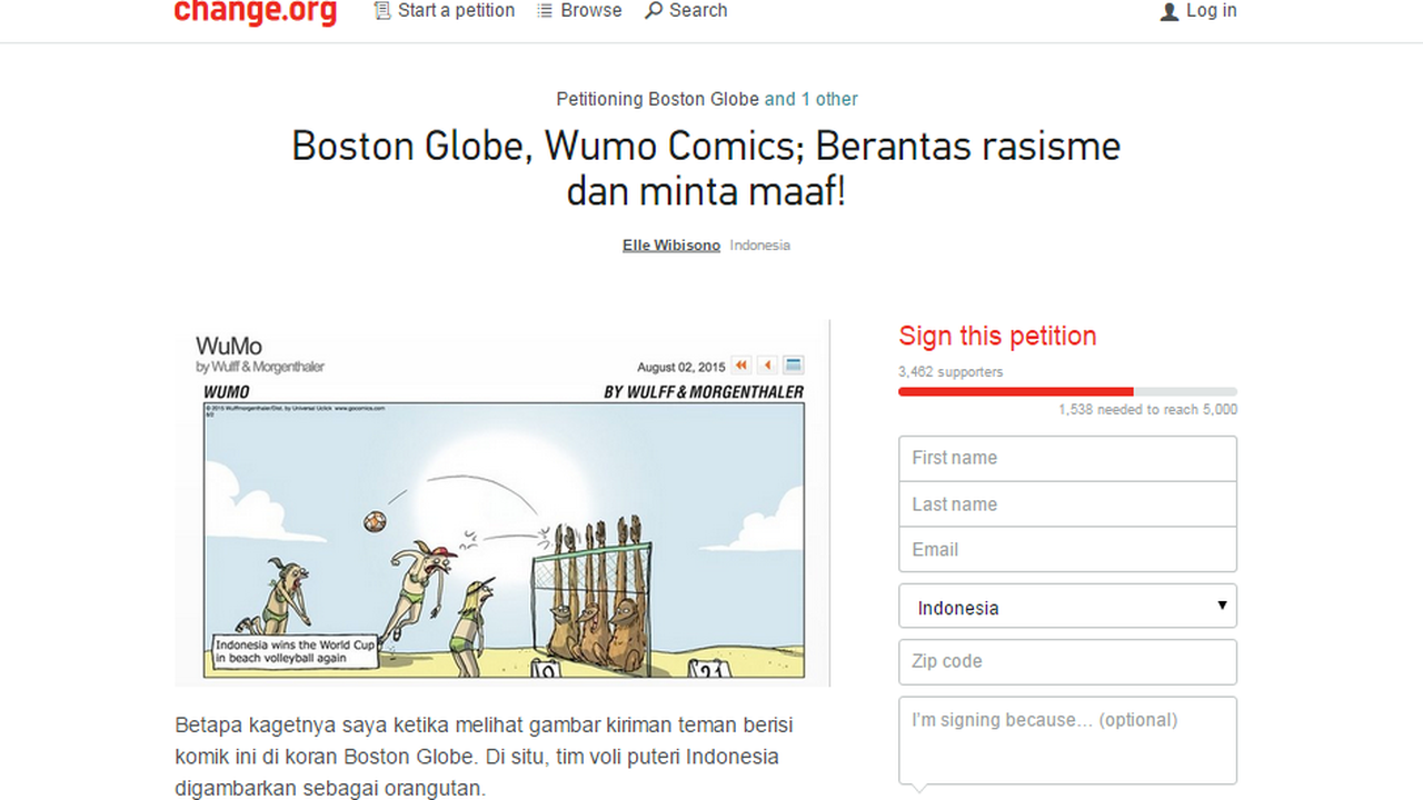 Tim Voli Pantai Indonesia Dihina Media AS, Netizen Geram