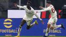 Tammy Abraham gagalkan kemenangan AC Milan atas AS Roma pada laga pekan ke-17 Liga Italia 2022/2023 yang berlangsung di San Siro, Senin (9/1/2023) dini hari WIB. (AP Photo/Antonio Calanni)