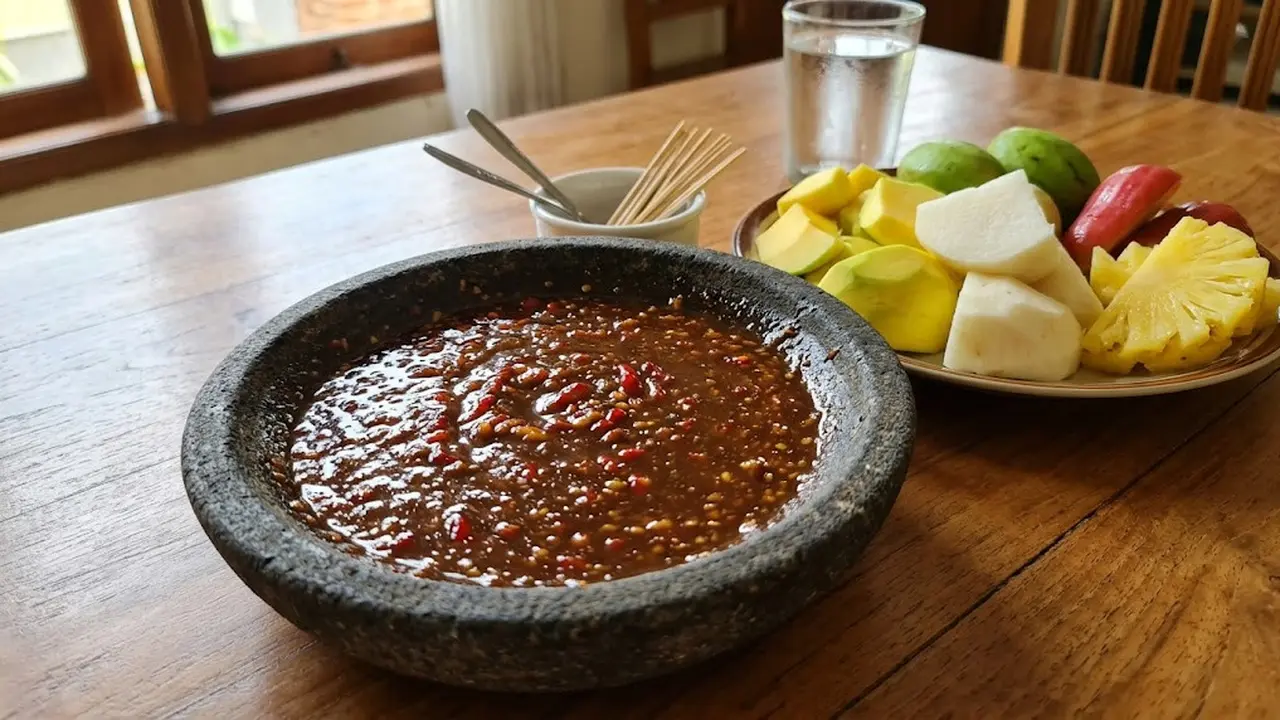 Resep Bumbu Rujak Gula Merah Tanpa Kacang