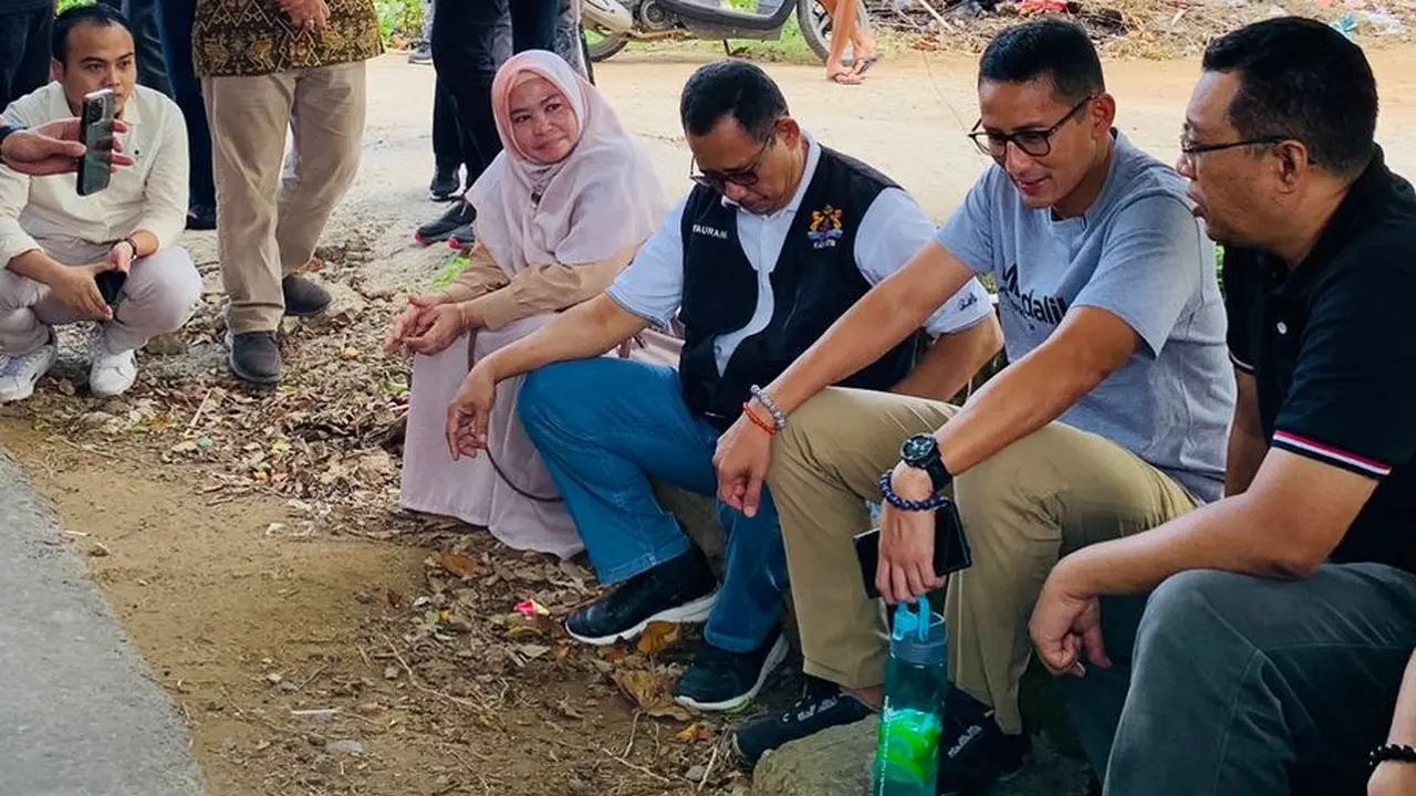 Sandiaga Uno usai acara Kelana Nusantara di Lombok, Nusa Tenggara Barat, Minggu 5 Maret 2023