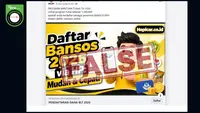 Cek Fakta: Tidak Benar Ini Link Pendaftaran Bansos Lewat HP