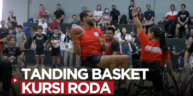 VIDEO: Menarik! Mantan Pemain NBA Era Michael Jordan Bertanding Bola Basket Kursi Roda di Jakarta
