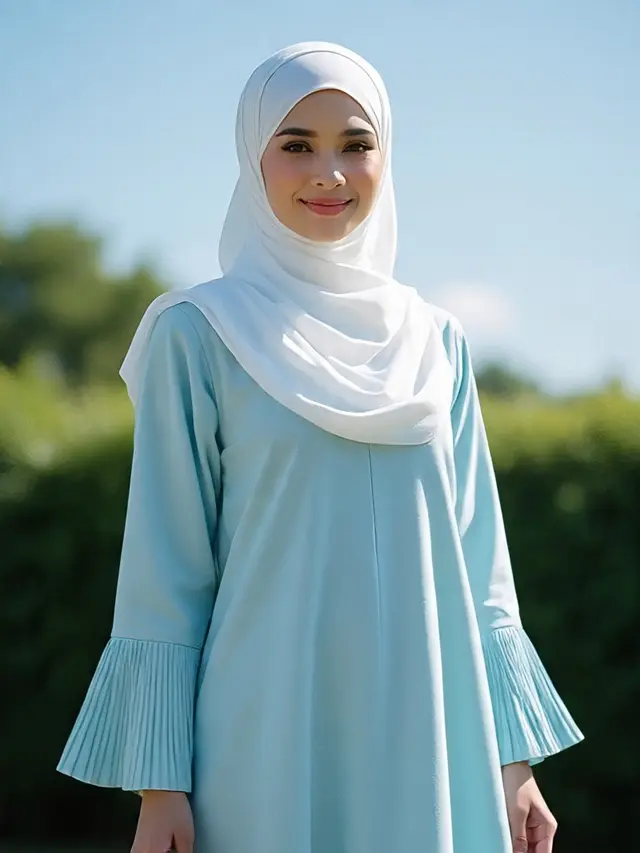 Gamis Katun Warna Pastel Favorit 2025