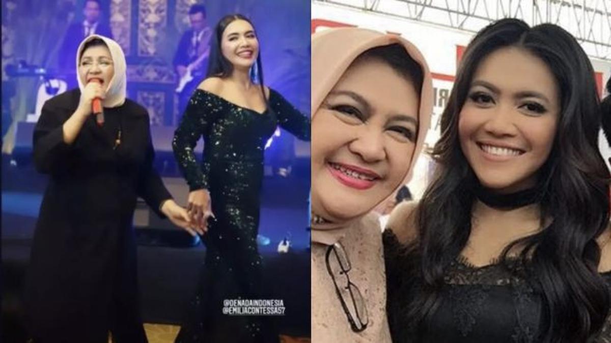 5 Potret Kenangan Denada Bersama Emilia Contessa yang Baru Berpulang, Ibu-Anak Saling Dukung di Dunia Musik