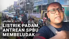 Pemadaman listrik di Medan dan Deli Serdang, Sumatra Utara, membuat pelayanan SPBU terganggu. Akibatnya, terjadi antrean panjang kendaraan yang hendak mengisi BBM.