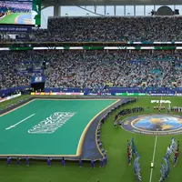 Foto: Perlakuan Spesial Bendera Arab Saudi saat Seremoni sebelum Laga di Piala Dunia 2026