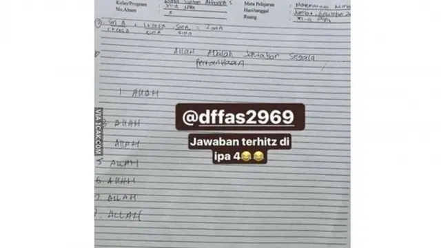 6 Jawaban Murid Pasrah Mengerjakan Soal, Jawabannya Frustasi Banget