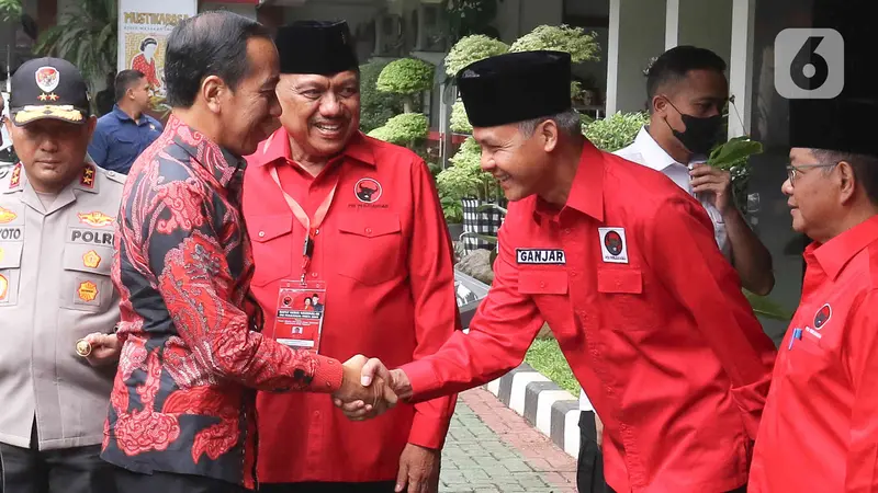 Jokowi Hadiri Rakernas PDIP