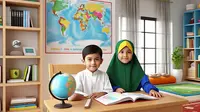 9 Desain Ruang Belajar Islami, Sentuhan yang Membantu Anak Fokus dan Bersemangat