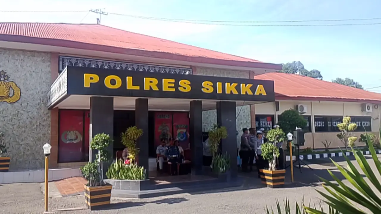Kantor Polres Sikka (Liputan6.com/Ola Keda)