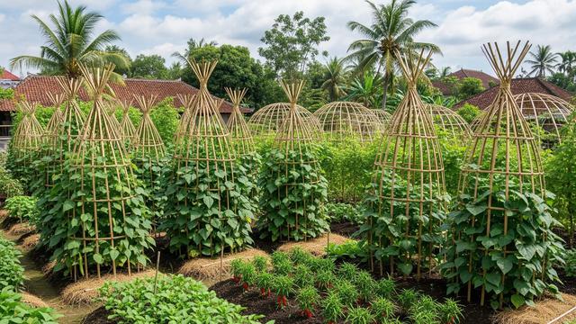 7 Ide Kebun untuk Sayuran Rambat Modal Bambu Saja, Hemat, Mudah, dan ...