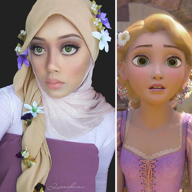 makeup unik hijabers Malaysia
