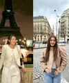 Aaliyah mengaplikasikan gaya parisian atau berpakaian ala perempuan Paris dalam momen liburannya di Paris, Pranics. [@aaliyah.massaid]