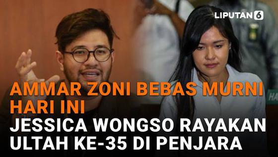 Ammar Zoni Bebas Murni Hari Ini, Jessica Wongso Rayakan Ultah ke-35 di Penjara