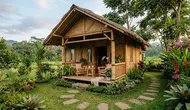 8 Model Rumah Bambu dengan Teras Nyaman, Bisa Jadi Inspirasi Hunian Sejuk untuk Bersantai