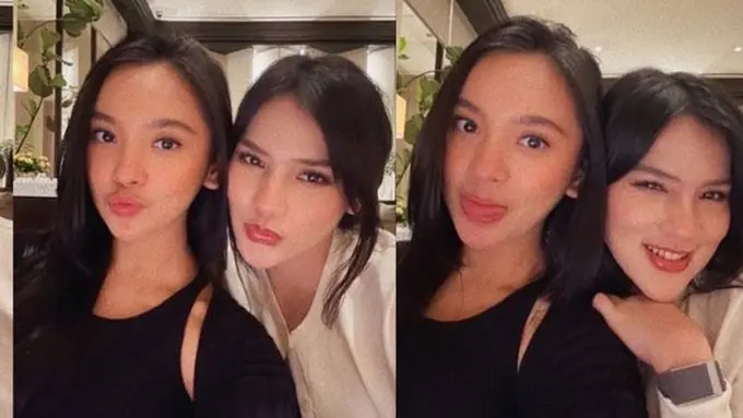 Foto menggemaskan Lyodra dan Davina. (credit:instagram.com/lyodraofficial)
