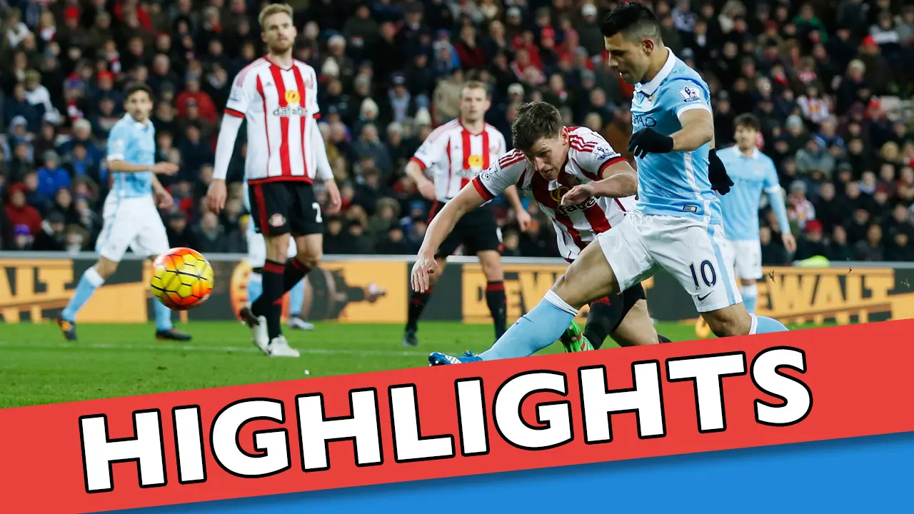 Sunderland vs Man City 0-1, Gol Tunggal Aguero Selamatkan City