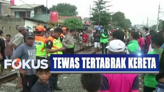 Korban yang tercatat kelahiran Brebes, Jawa Tengah, ini tewas setelah tubuhnya dihantam kereta.