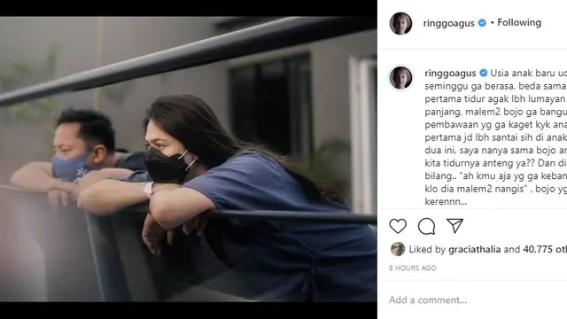 Ringgo Agus Rahman (Foto: Instagram/@ringgoagus)