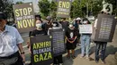 Amnesty menyinggung soal Jalur Gaza yang sudah luluh lantak akibat serangan Israel. (Liputan6.com/Faizal Fanani)
