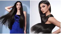 Bak Boneka Barbie, Ini Gaya 7 Selebritis saat Pemotretan dengan Rambut Panjang (sumber: Instagram/bubahalfian)