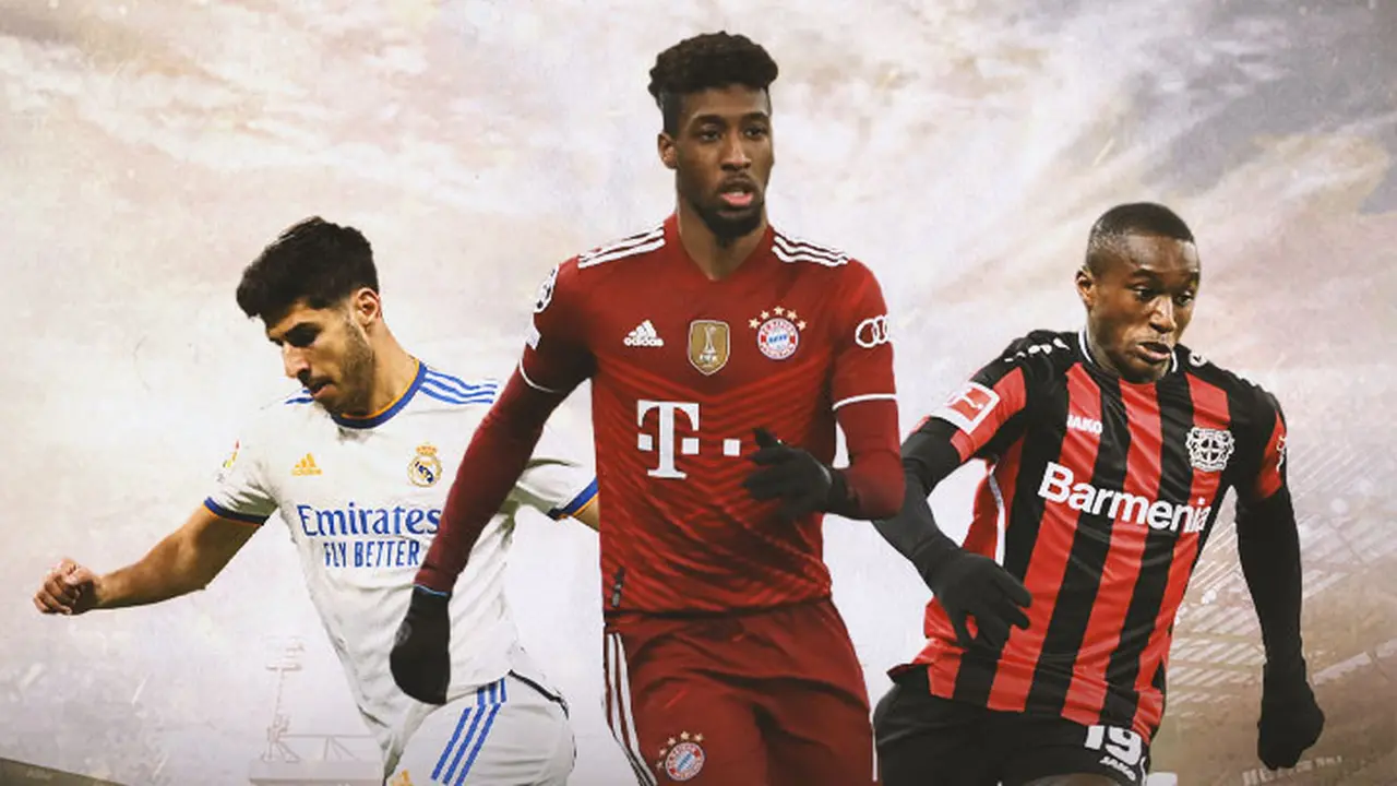 Ilustrasi - Marco Asensio, Kingsley Coman, Moussa Diaby