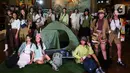 Model mengenakan koleksi terbaru Eiger Women di Jakarta, Kamis (31/8/2023). (Liputan6.com/Herman Zakharia)