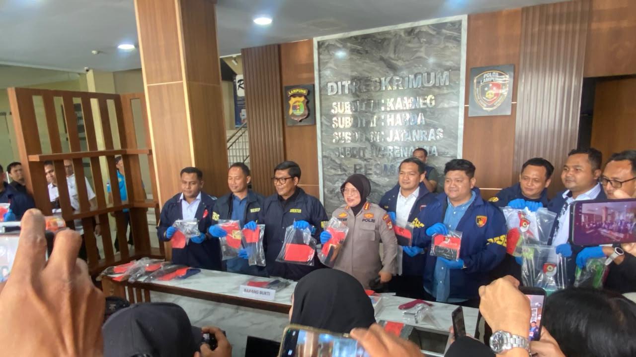 Sebulan Operasi, Polda Lampung Bongkar 140 Kasus Kejahatan Jalanan dan Amankan 212 Tersangka