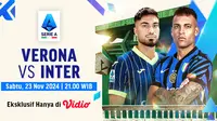 Link Siaran Langsung Liga Italia 2024/2025: Verona vs Inter di Vidio