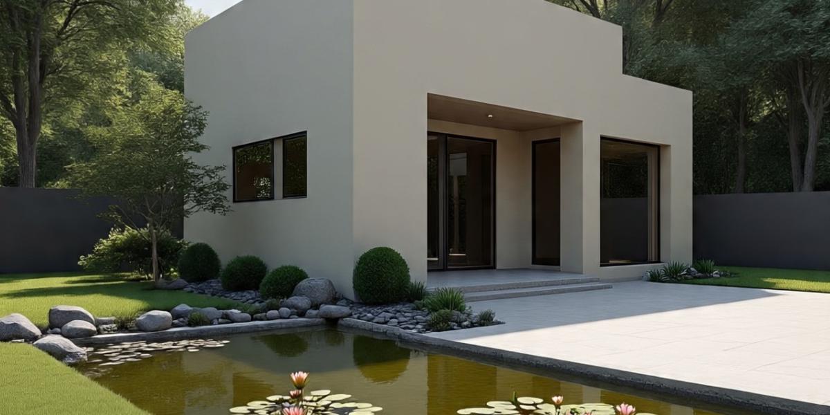 Ilustrasi Model Taman Depan Rumah Kecil