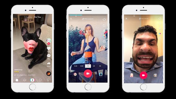 Aplikasi Tik Tok terbaru usai bergabung dengan Musical.ly (sumber: istimewa)