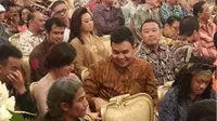 Raisa dan Tulus di Istana Negara, Jakarta.