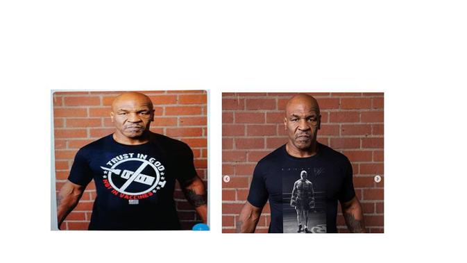 Cek Fakta Mike Tyson  memakai kaos anti-vaksin.