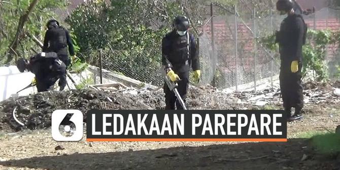 VIDEO: Ledakan Parepare, Gegana Sisir Halaman Belakang Kejaksaan