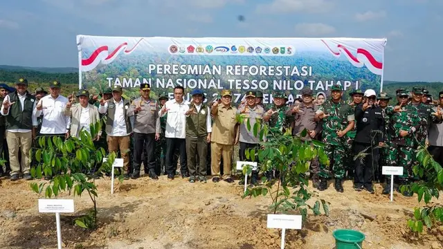 Peresmian Reforestasi Taman Nasional Tesso Nilo