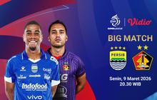 Live Streaming BRI Super League 2025/26 Persib Bandung vs Persik Kediri, Eksklusif di Vidio