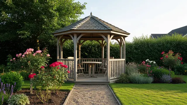 Model Gazebo Sederhana di Halaman Rumah/Gemini AI