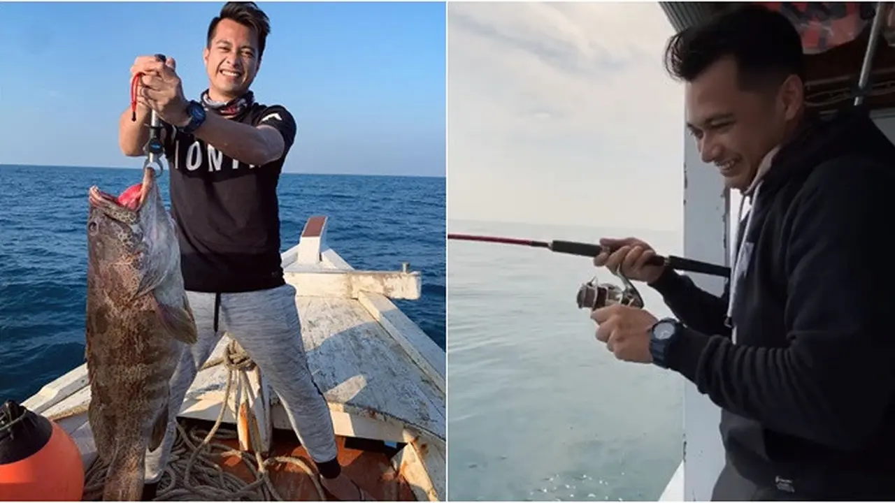 Punya Hobi Mancing, Ini 7 Momen Eza Gionino Dapat Ikan